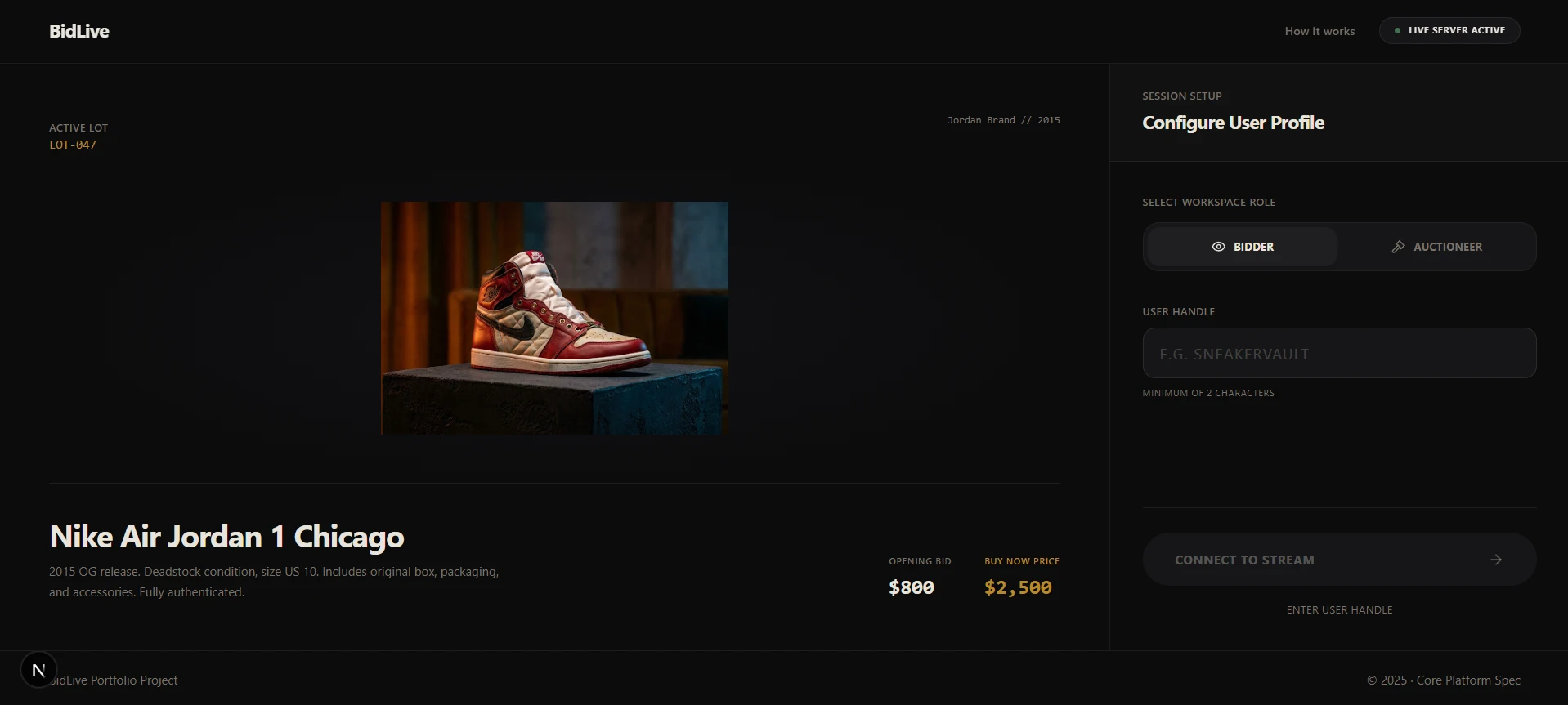 BidLive screenshot